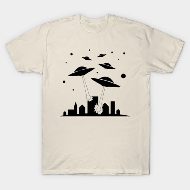 alien attact on earth T-Shirt by hot_issue